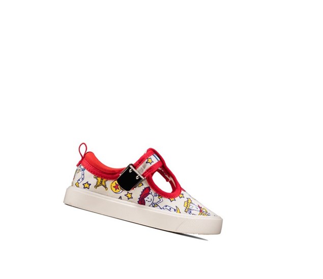 Chaussures Casual Clarks City Sheriff T-bar Fille Blanche | LHYU82976