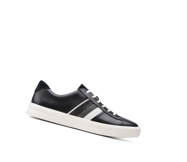 Chaussures Cuir Clarks Un Maui Band Cuir Femme Noir | OWNF82075