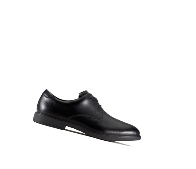 Chaussures D'école Clarks Scala Loop Cuir Garcon Noir | CZGF86042