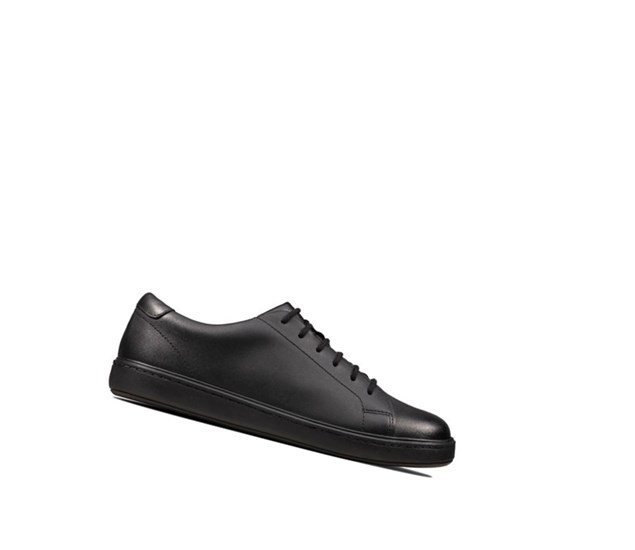 Chaussures D'école Clarks Strada Skye Cuir Garcon Noir | ZCBX72345