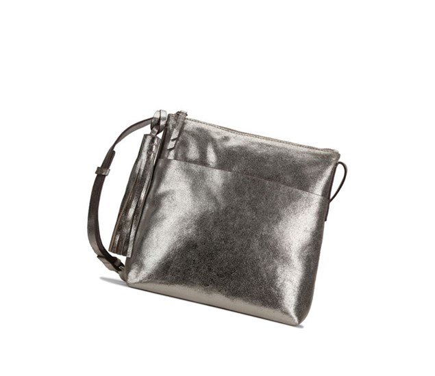 Sacs Crossbody Clarks Topsham Shine Cuir Femme Argent | ZARJ17654